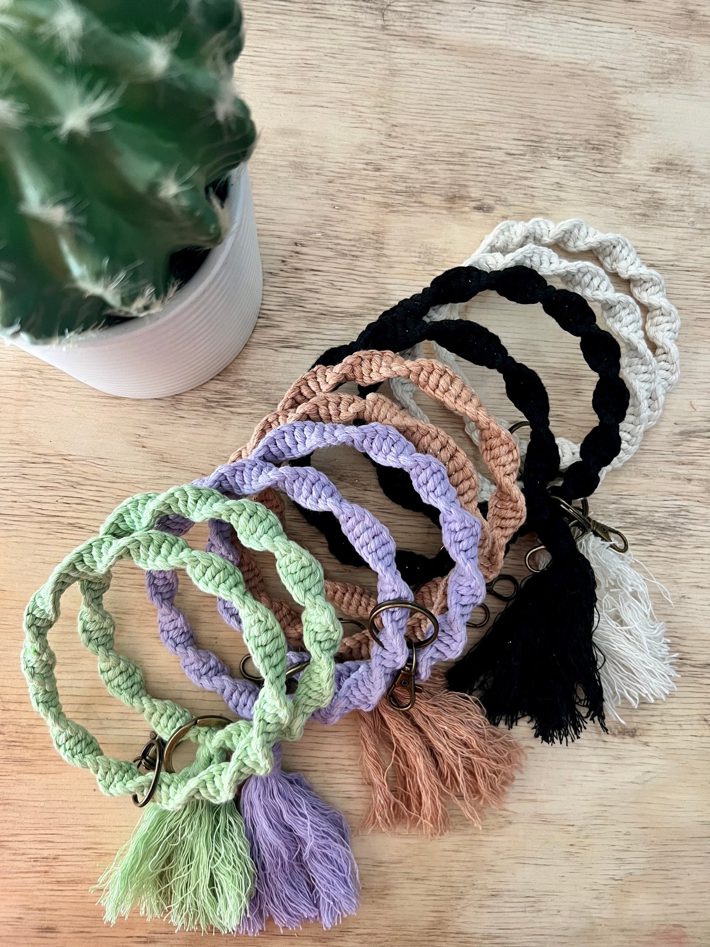 Macrame bangal keychain